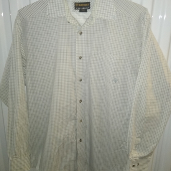 Ariat Pro Series L/S Cowboy Western Button Up (L)